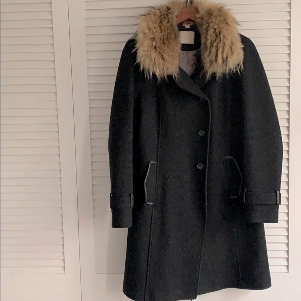 Soia & Kyo winter coat with fur trim